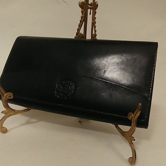 Santa Croce Italian Leathet Black Wallet